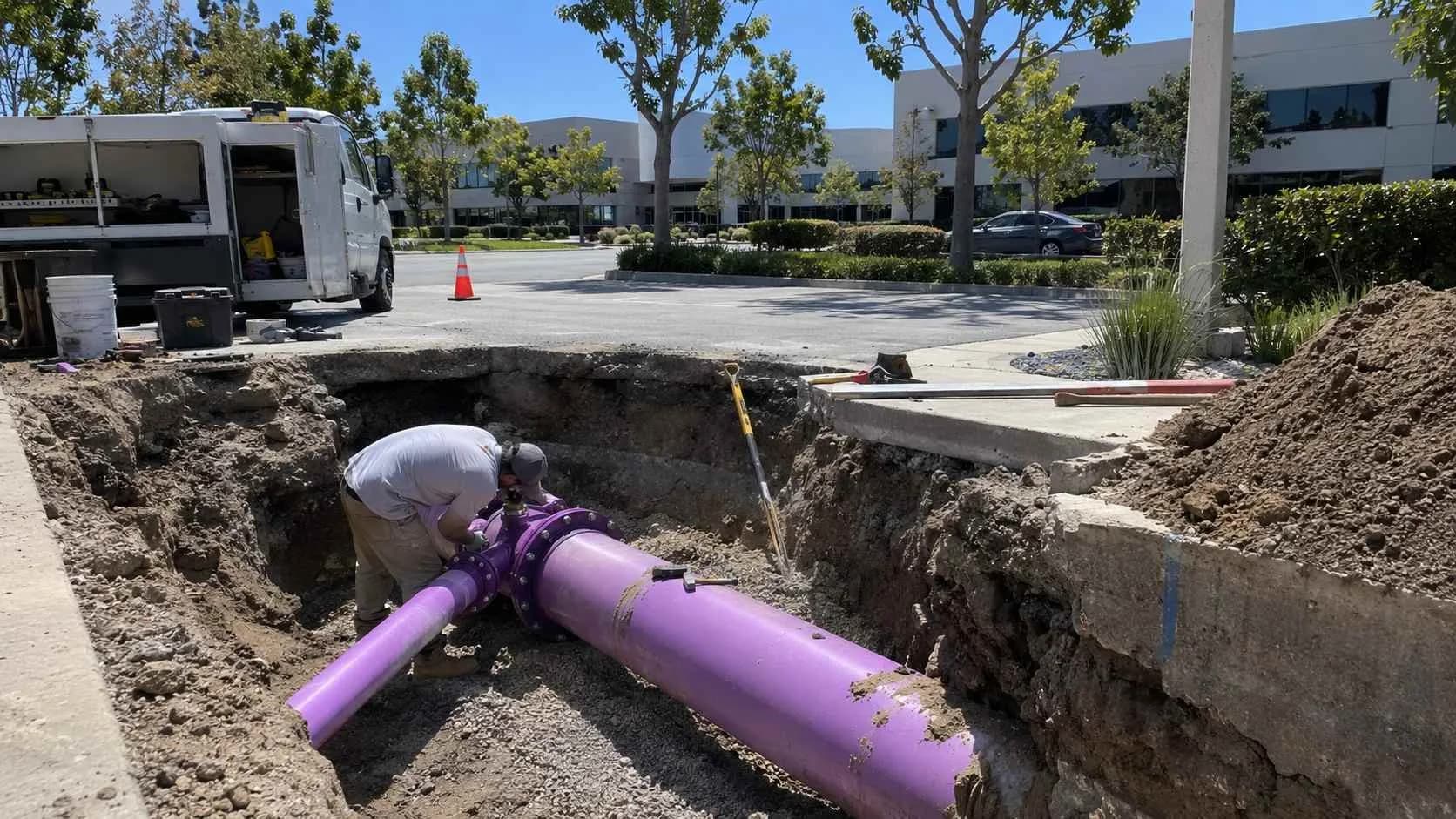 Connecting to South Bay Water Recycling's purple pipe network