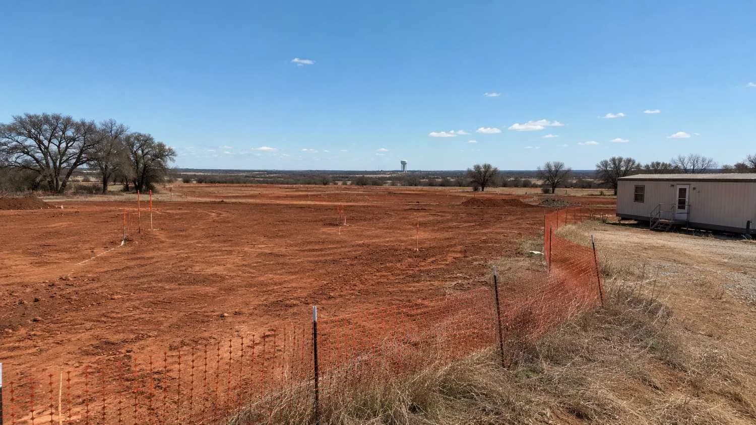Texas development site stalled at groundbreaking.
