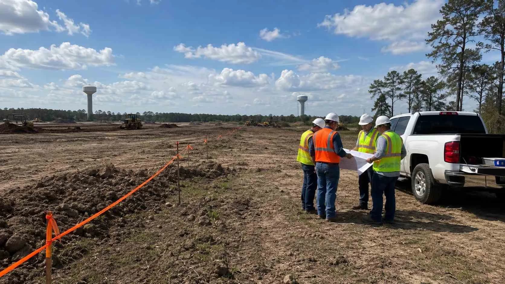 West Houston growth corridor development site at CCN boundary between two utility service territories.
