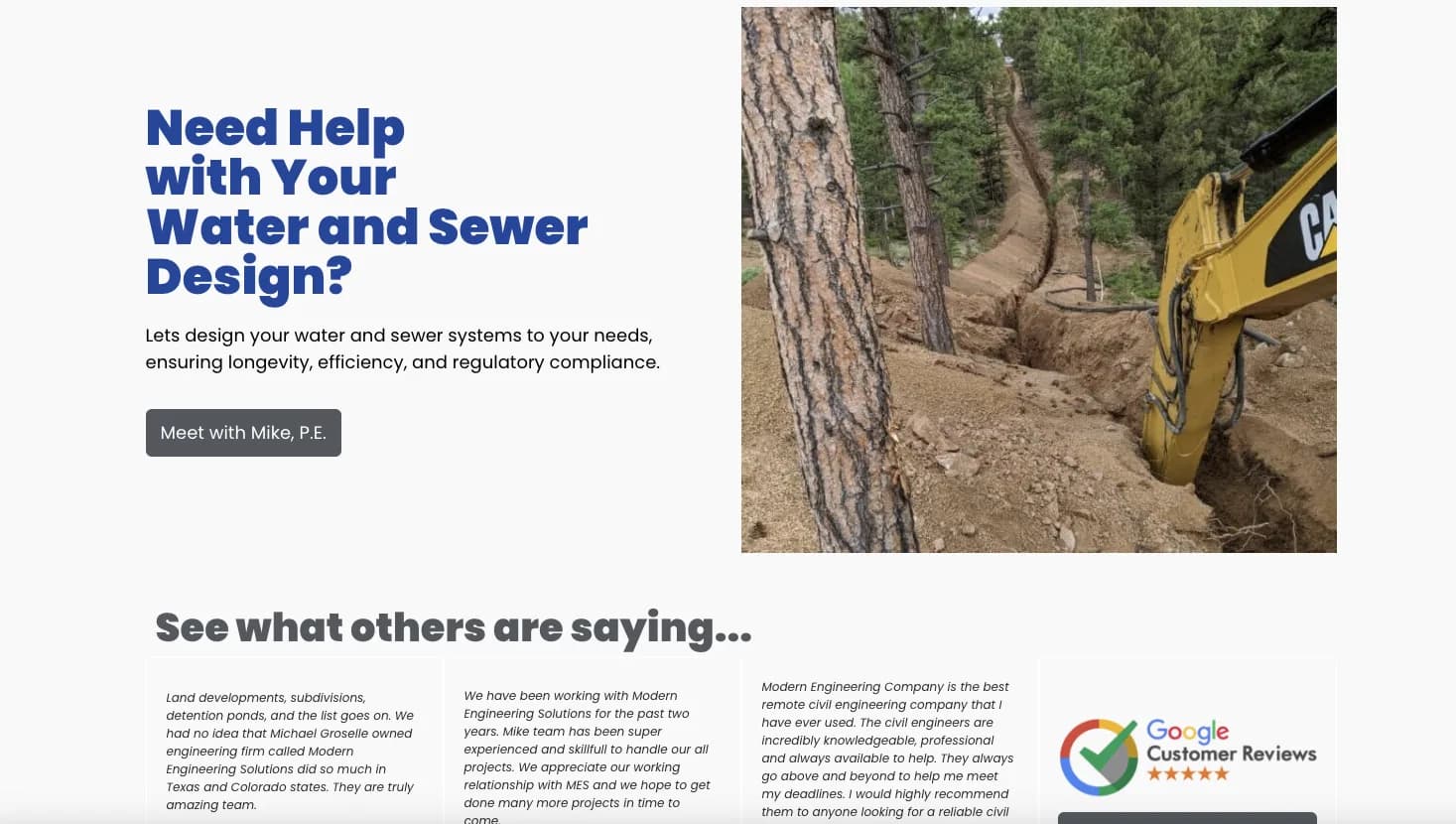 Water and Sewer Utility Design | (214) 833-6748