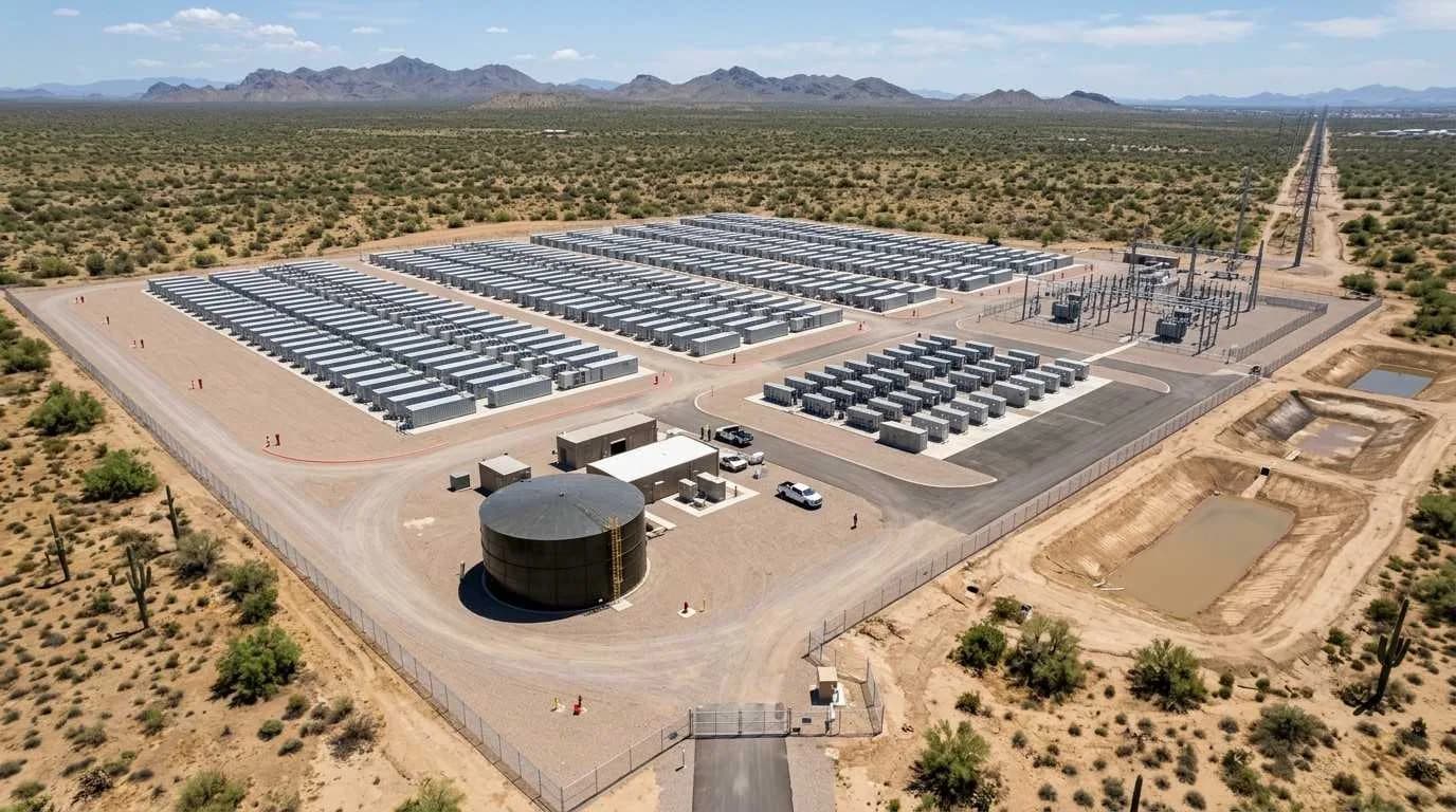 Water system design for an Arizona battery energy storage site