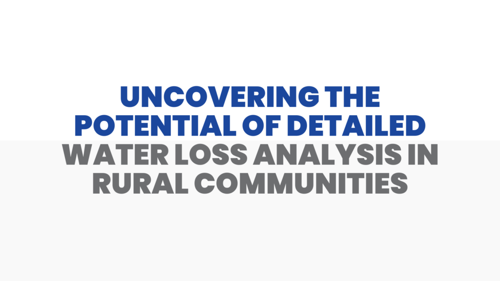 Uncovering the Potential of Detailed Water Loss Analysis in Rural Communities