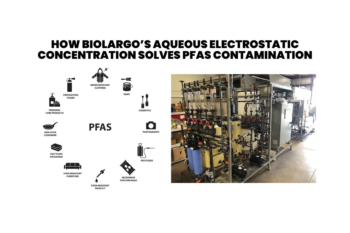 How BioLargo’s Aqueous Electrostatic Concentration Solves PFAS Contamination