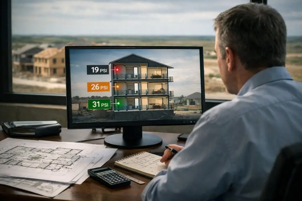 When the Math Doesn’t Move: Water Pressure, Affordable Housing, and the Infrastructure Gap Nobody Wants to Pay For