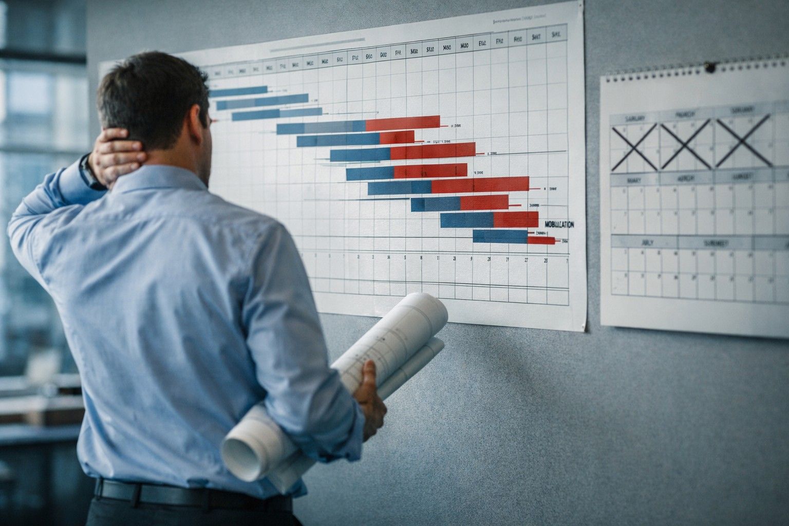 Comparison of traditional hourly billing versus outcome-based engineering delivery timelines for Texas infrastructure projects showing 10-week permit compression
