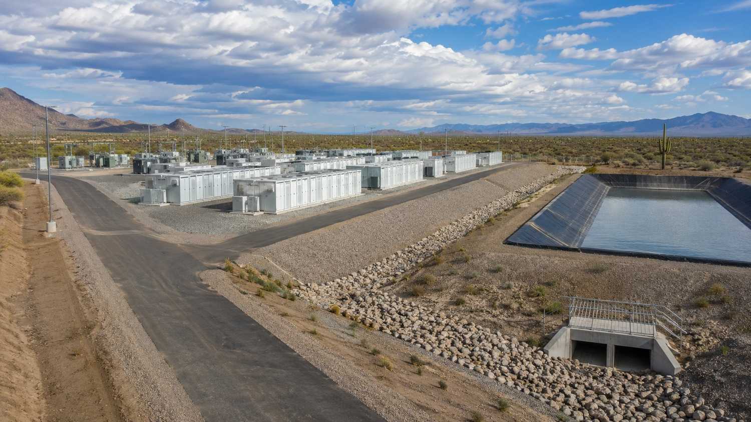 MES Arizona BESS stormwater containment