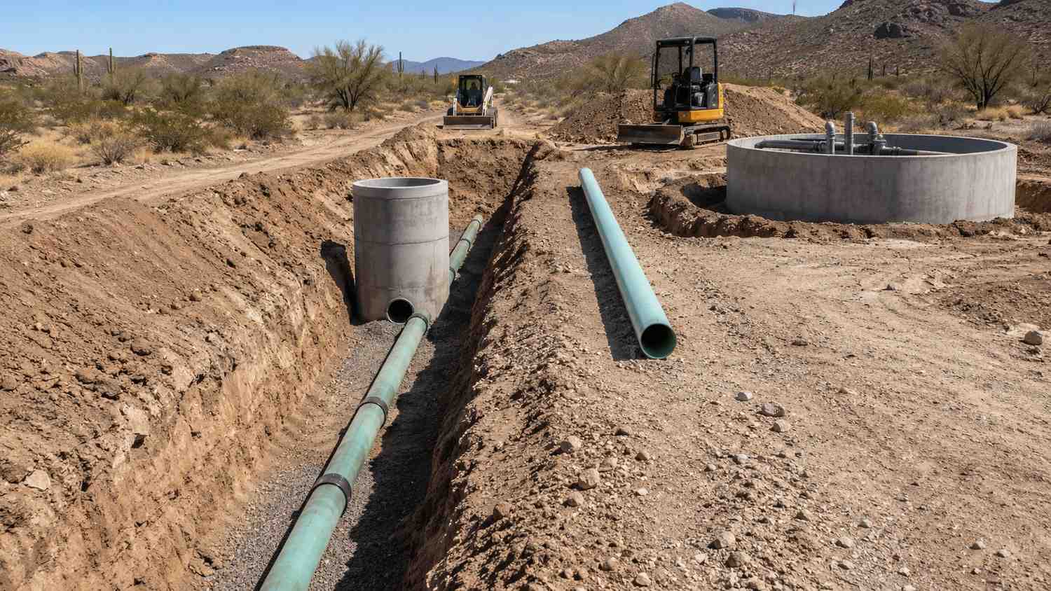 MES Arizona collection system construction