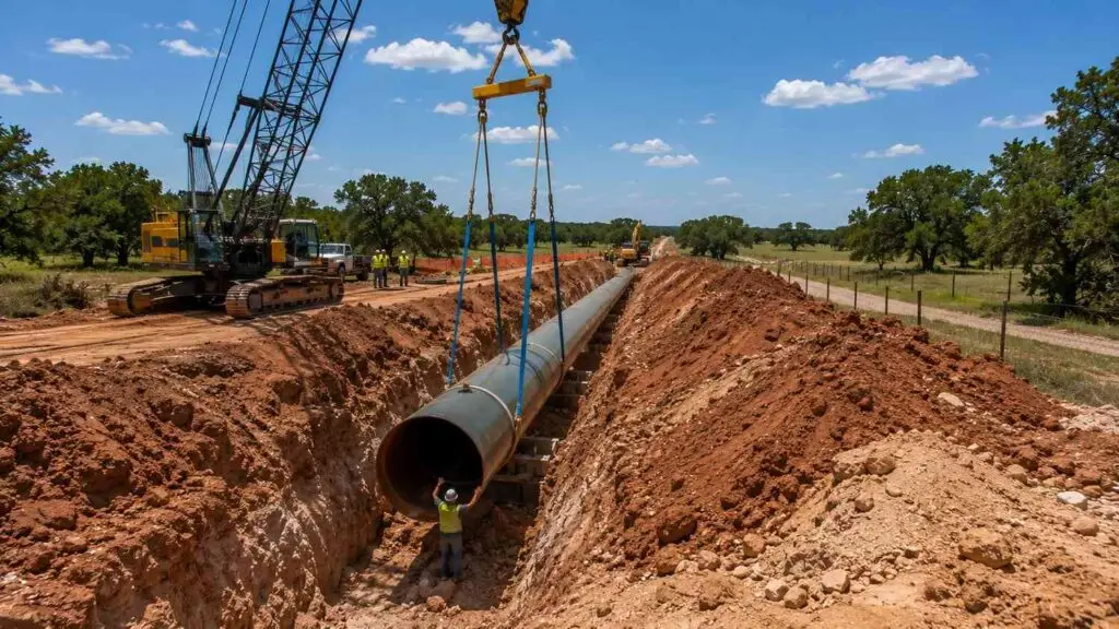 Regional water transmission main serving east Austin growth corridor, representing MES LCRA wholesale supply evaluation.