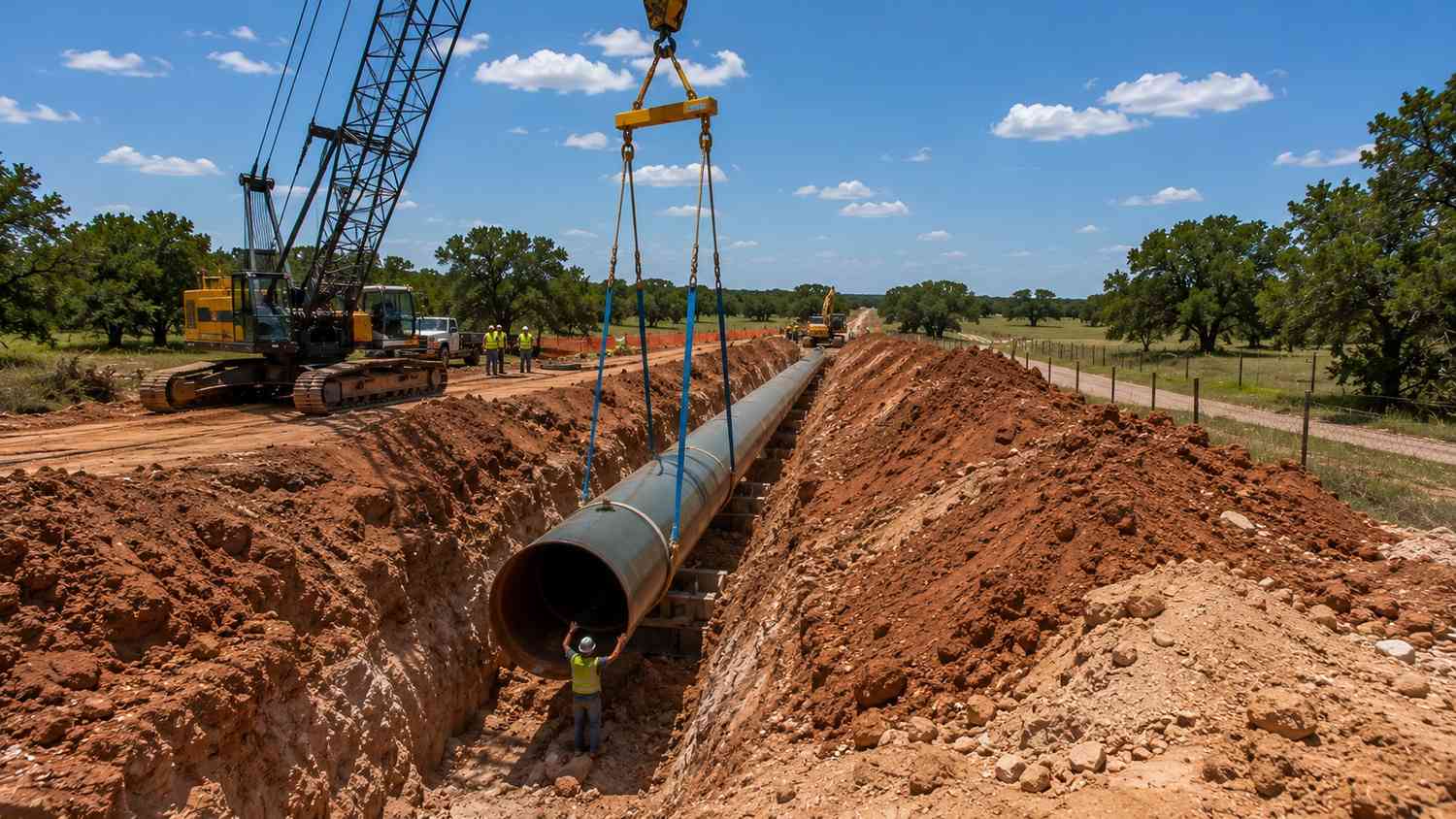 Regional water transmission main serving east Austin growth corridor, representing MES LCRA wholesale supply evaluation.