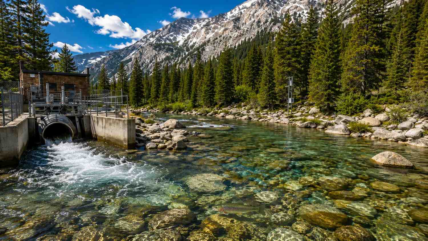 High altitude Colorado trout stream with sensitive cold water aquatic life classification driving stringent CDPHE permit limits evaluated by MES.