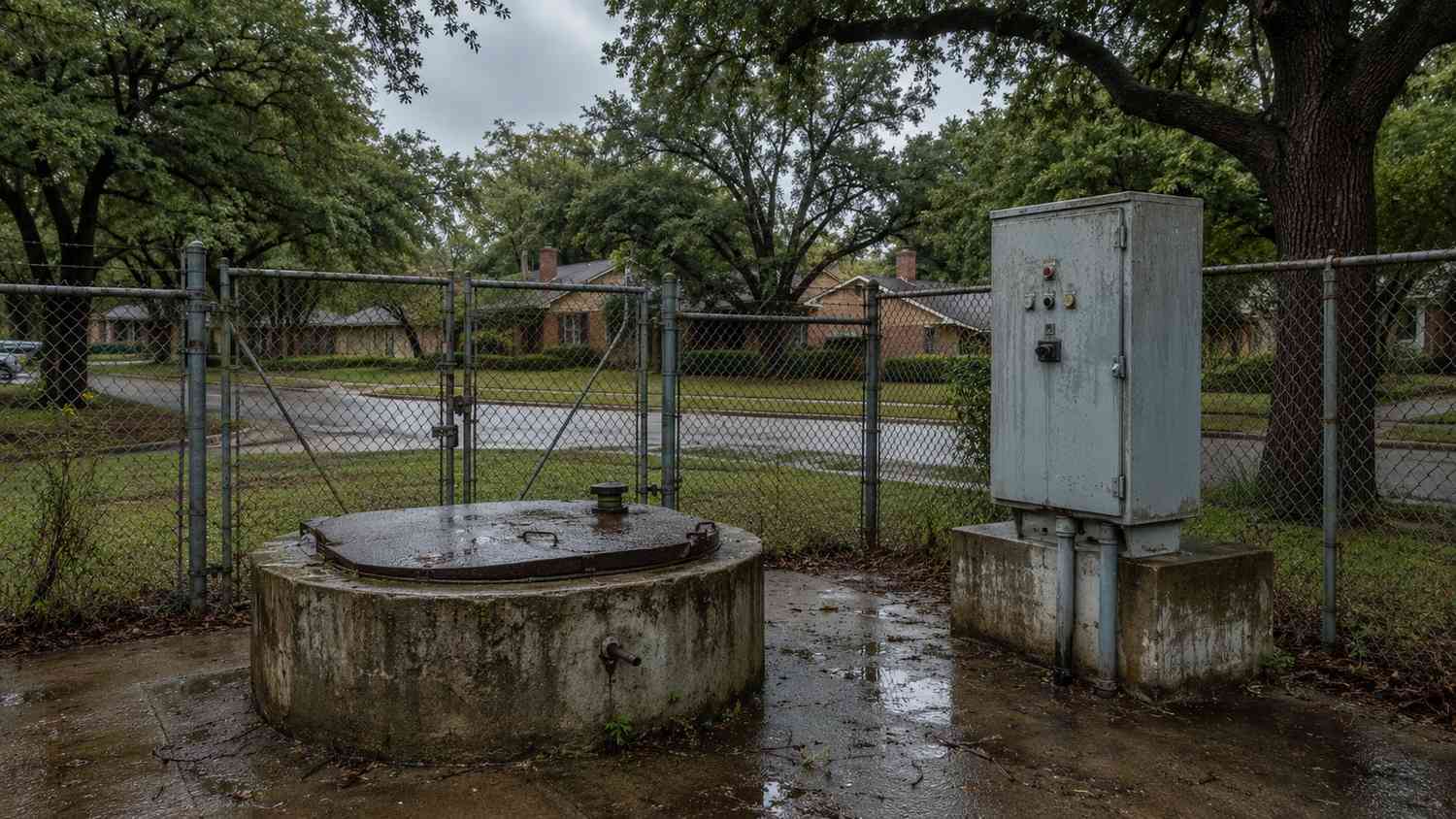 Lift station serving older Dallas watershed collection system, representing MES downstream bottleneck capacity evaluation.