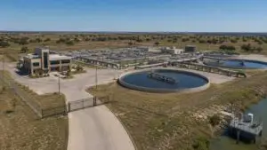 NTMWD regional wastewater treatment facility serving North Texas McKinney corridor, representing MES connection feasibility evaluation.